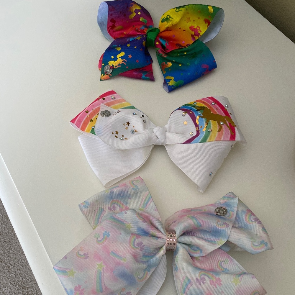 Three 8” JoJo Siwa Bows